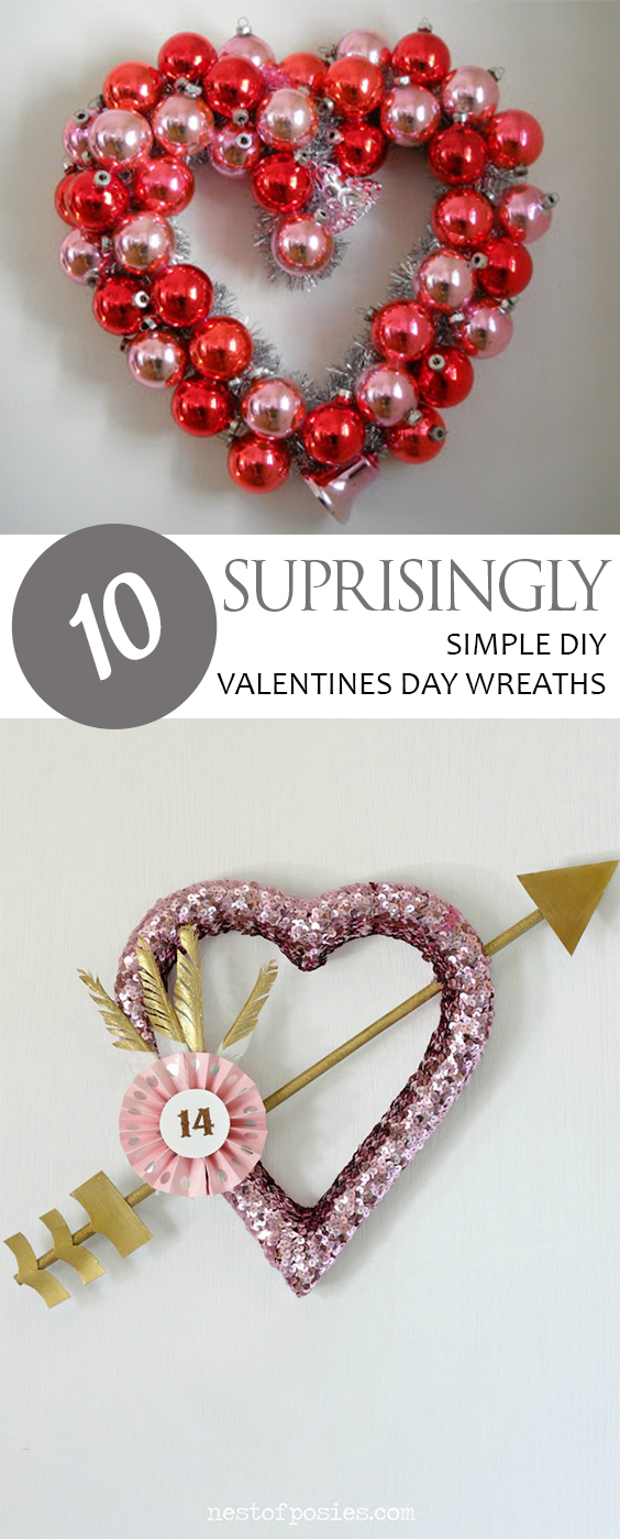 10 Suprisingly Simple Diy Valentines Day Wreaths Pickled Barrel 4580