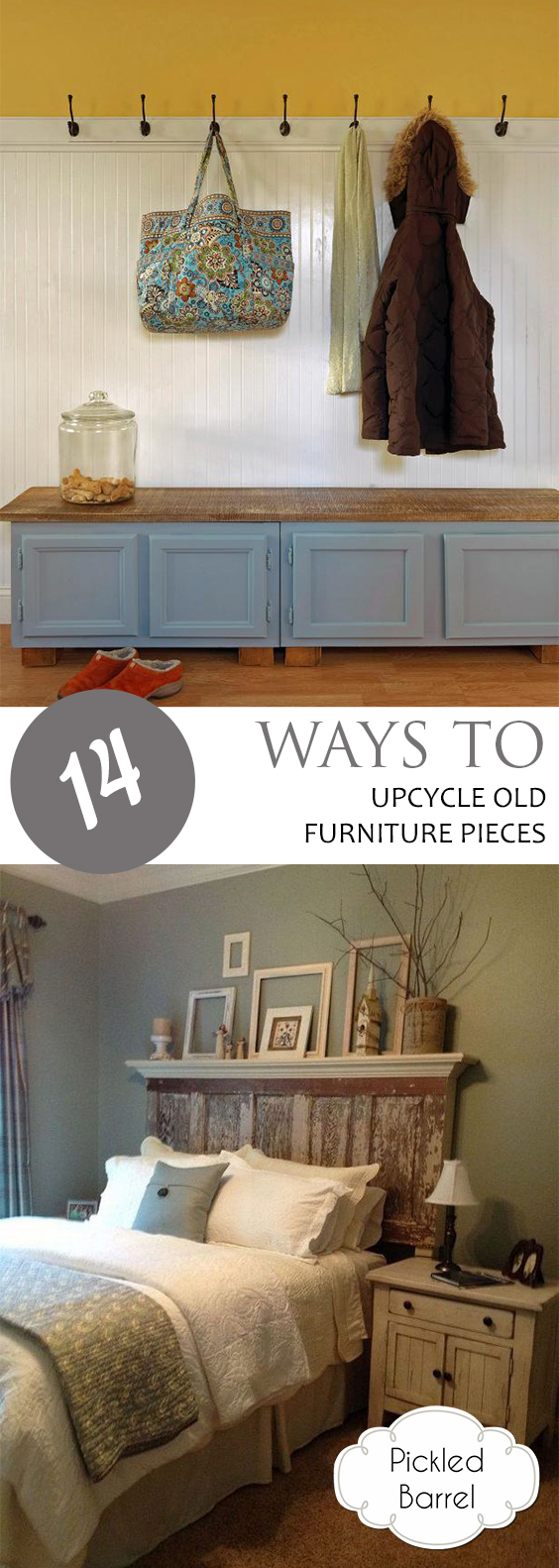 14 Ways to Upcycle Old Furniture Pieces - Pickled Barrel