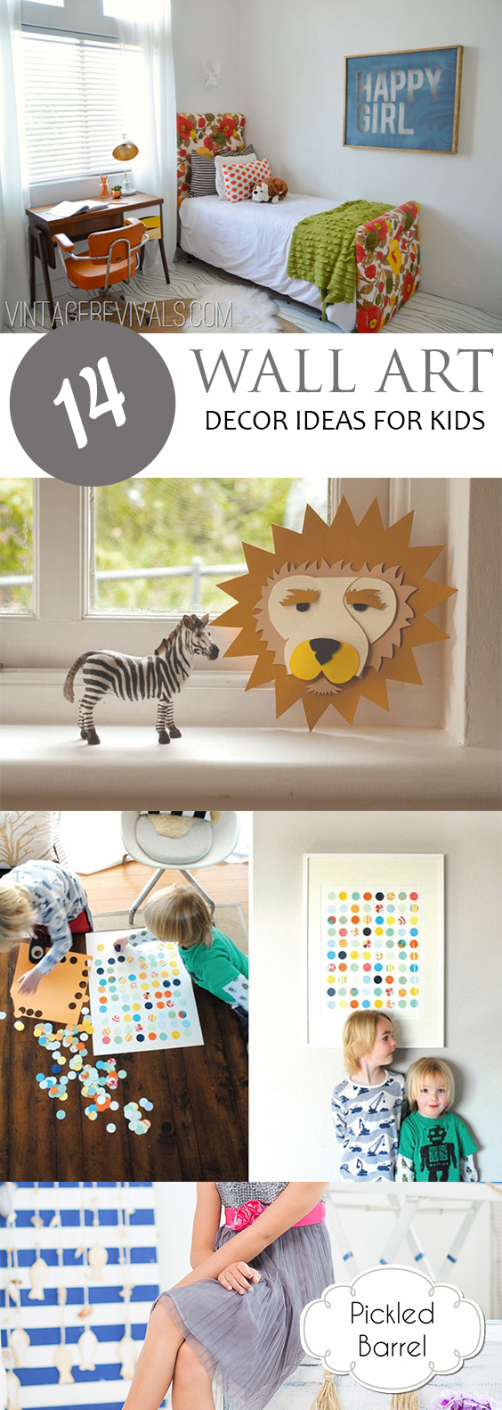14 Wall Art Decor Ideas for Kids – Pickled Barrel