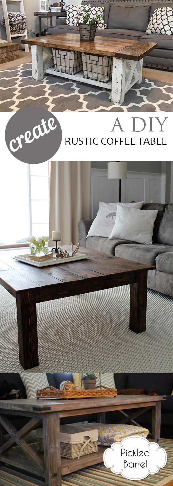 Create A DIY Rustic Coffee Table Pickled Barrel   Create A DIY Rustic Coffee Table 