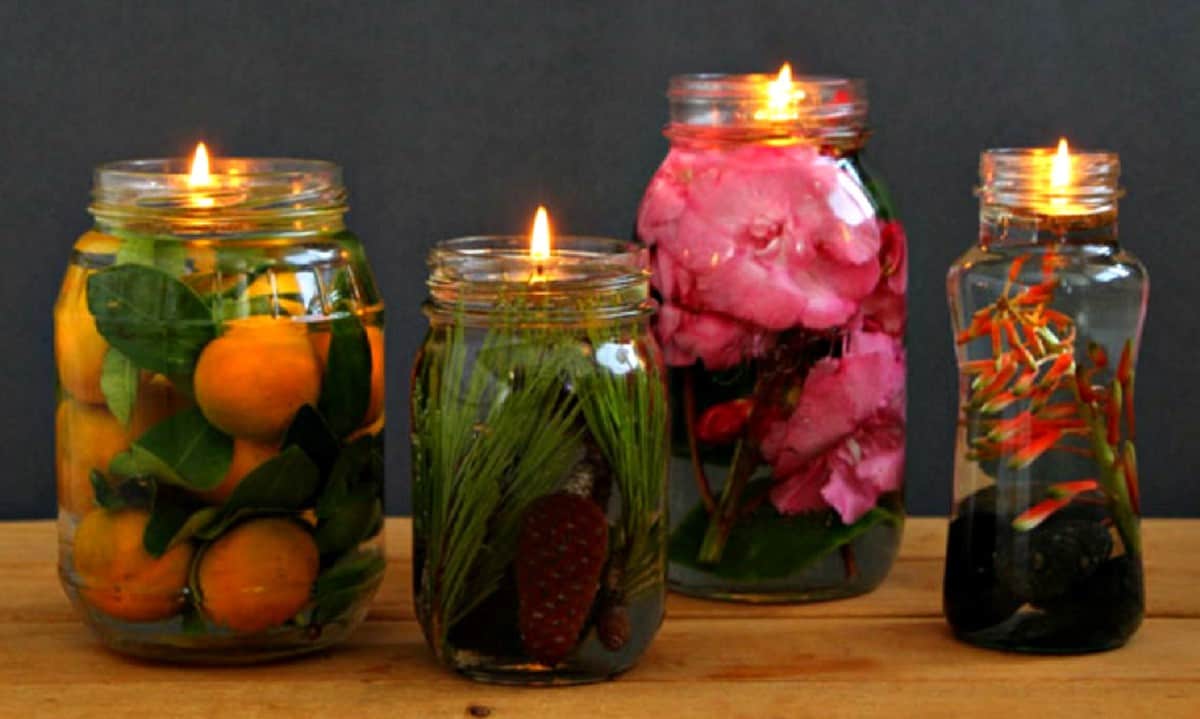 Mason Jar Oil Lamp - Handmade Holiday Gifts