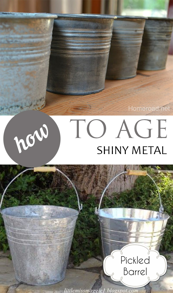 How to Age Shiny Metal| Rustic Home Decor, Rustic Living Room, Home Decor on A Budget, DIY Home Improvement, Farmhouse Decor, Farmhouse Home #FarmhouseHome #FarmhouseDecor #RusticHomeDecor #HomeDecor