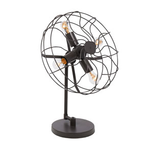 Industrial Fan Table Lamp-DIY light fixtures