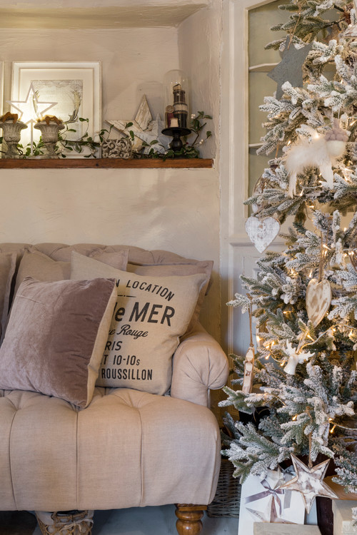 Shabby Chic Farmhouse Christmas Decor Ideas