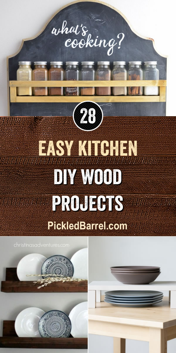 Easy Kitchen DIY Wood Projects Pickled Barrel