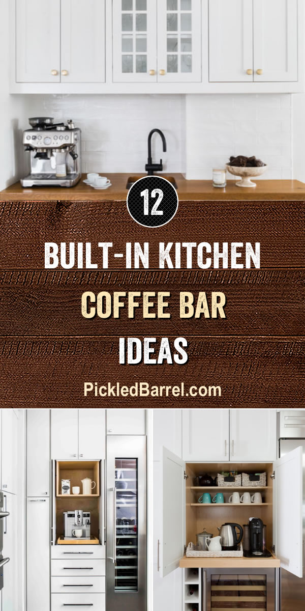 Built In Kitchen Coffee Bar Ideas Pickled Barrel