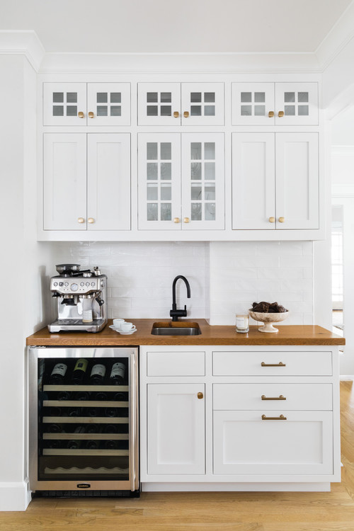 Built-in Kitchen Coffee Bar Ideas - Pickled Barrel