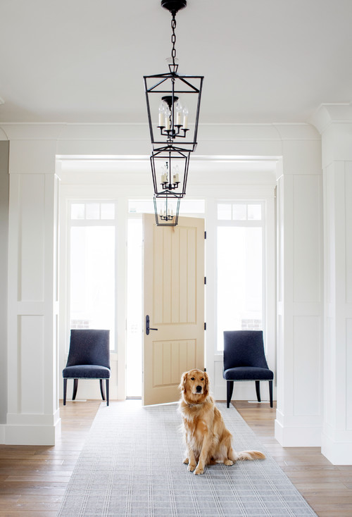 modern farmhouse entryway lighting