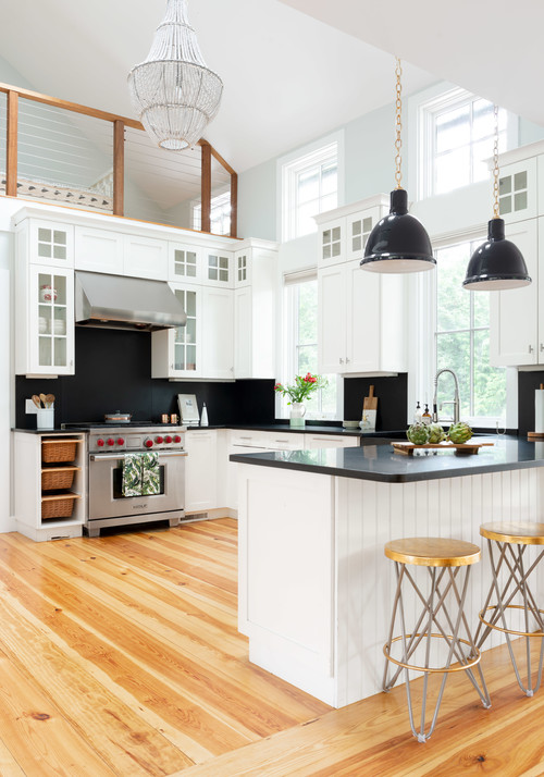 Modern Farmhouse Black and White Kitchen Ideas Pickled Barrel