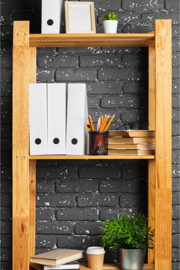 DIY Rustic Shelves For The Office {That Work For City ...