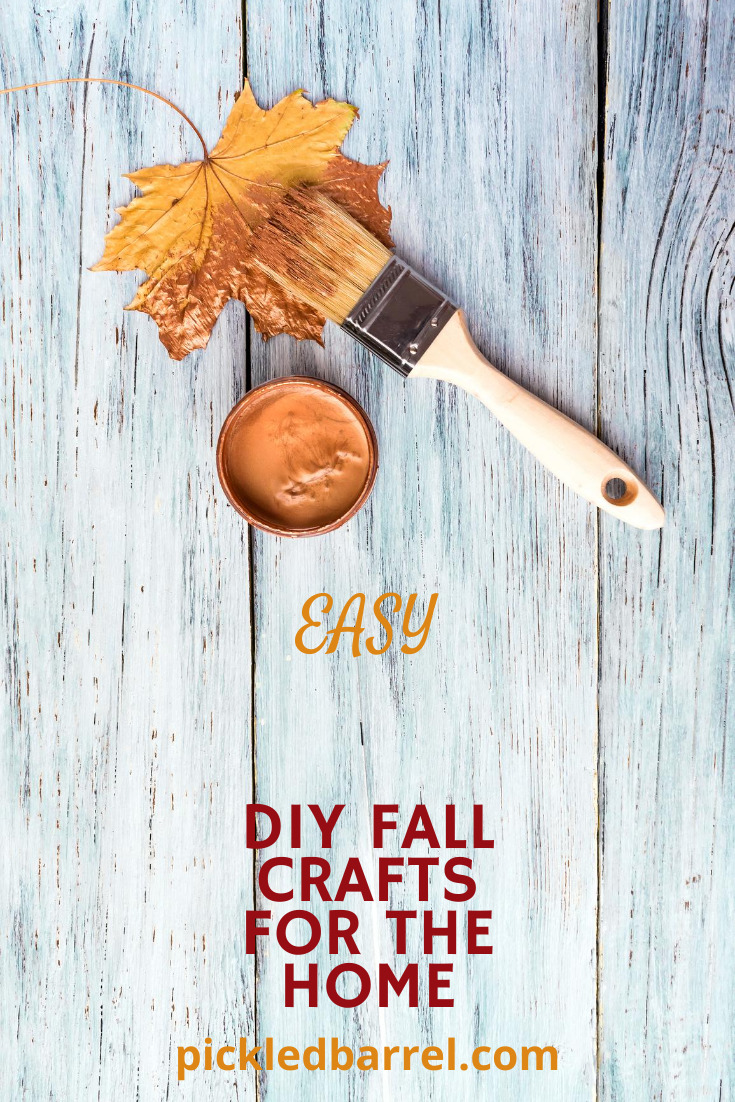 Looking for a fun fall craft? Needs to be easy? No problem. Here are some great ideas to get you going! #pickledbarrelblog #fallcrafts #craftideas