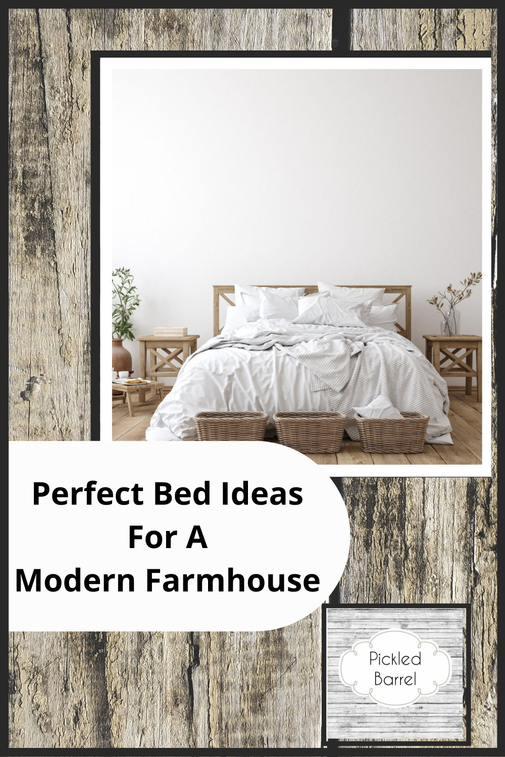 Pickledbarrel.com is the ultimate resource for all things rustic and farmhouse! Make sure every room of your house is absolutely perfect! Perfect your bedroom with these amazing farmhouse bed ideas!