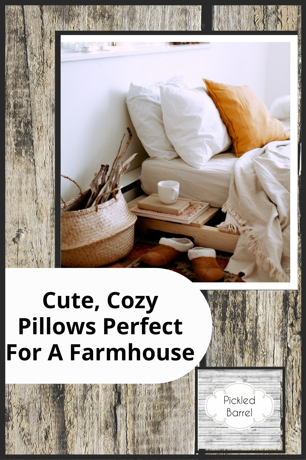 Pickledbarrel.com has perfectly quaint and rustic ideas for a farmhouse home. Find fresh, new decor ideas to spruce up your space. These throw pillow ideas are absolutely perfect for a farmhouse style living room!