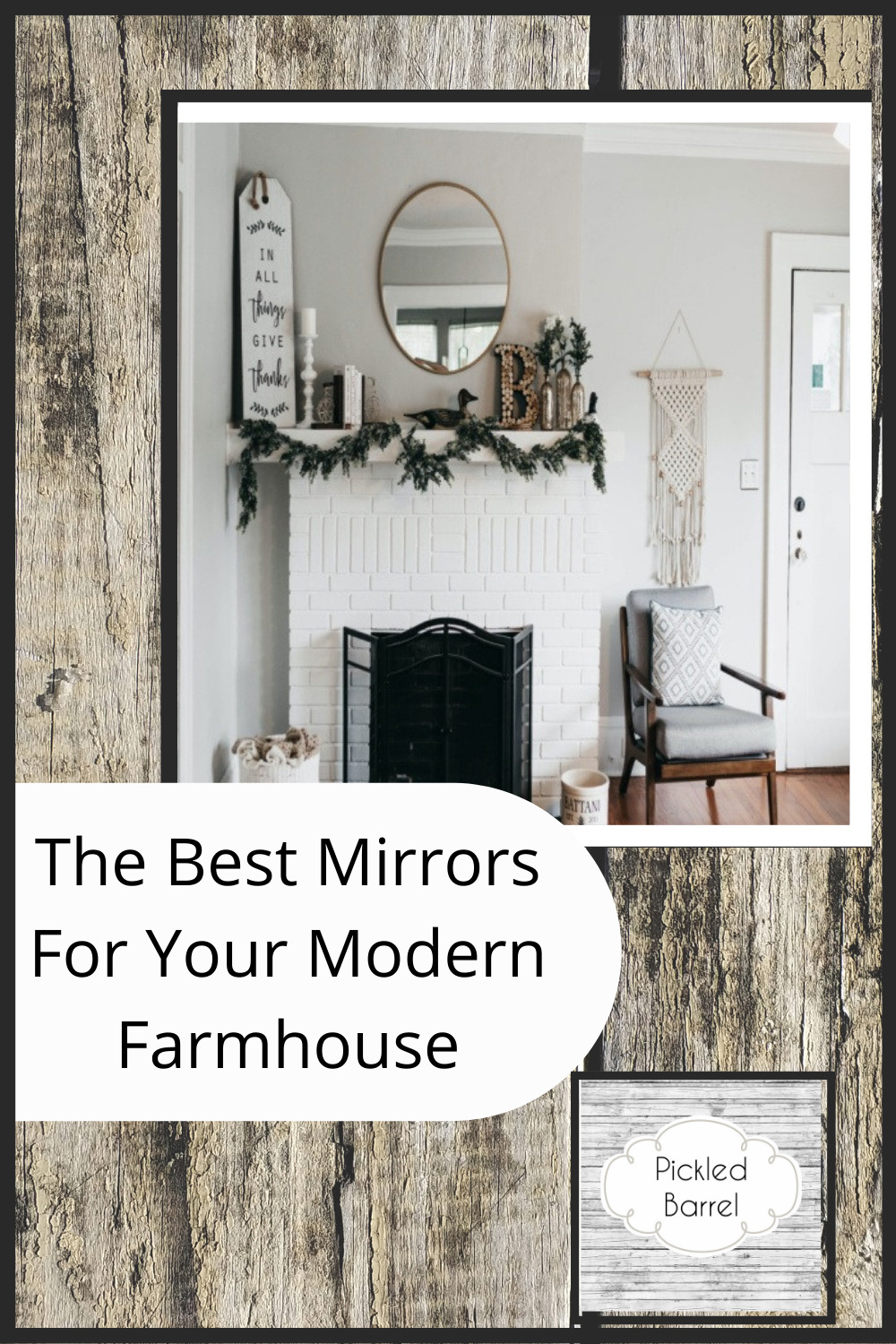 Pickledbarrel.com is the ultimate resource for all things rustic and farmhouse! Make sure every room of your house is absolutely perfect! Perfect your home with these amazing farmhouse mirror ideas!