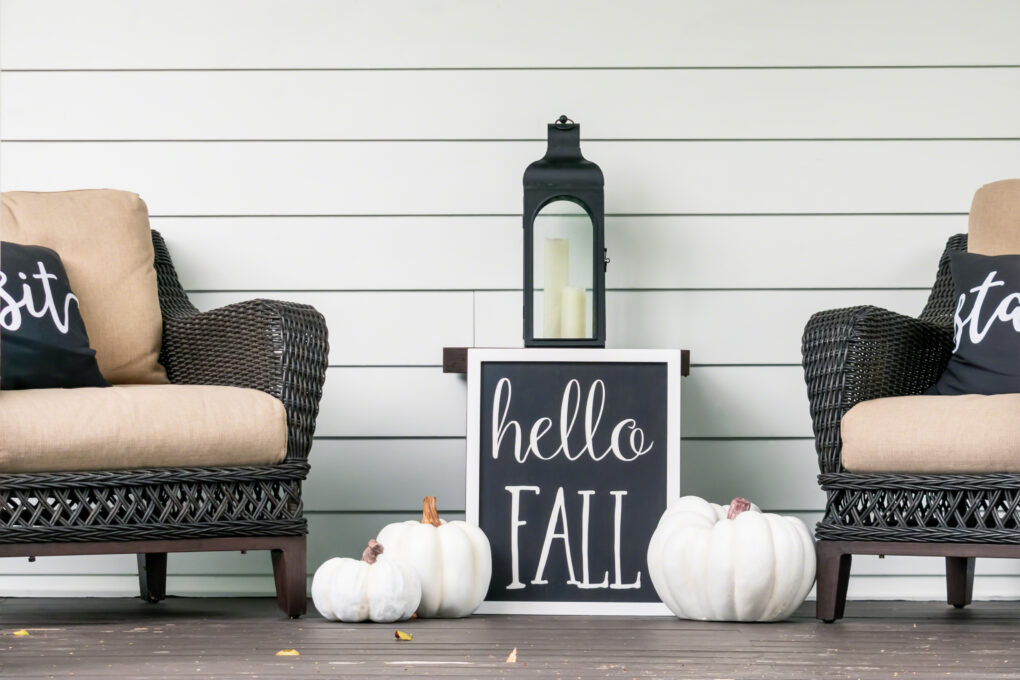 Farmhouse Fall Porch Decor